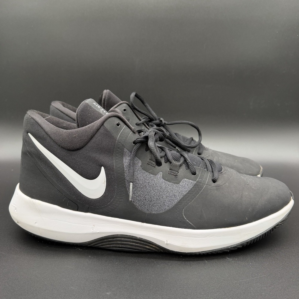 Nike Air Precision 2 Mens Size 15 Black White Basketball Running Shoes Sneakers